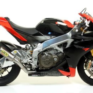 APRILIA RSV4 / RSV4 FACTORY 09/13 TITANIUM GP2 SILENCER WITH STAINLESS STEEL MID PIPE FOR ORIGINAL COLLECTORS