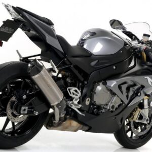BMW S1000RR 17 HOMOLOGATED TITANIUM RACE TECH SILNCER WITH WELDED LINK PIPE FOR ORIGINAL AND ARROW COLLECTORS