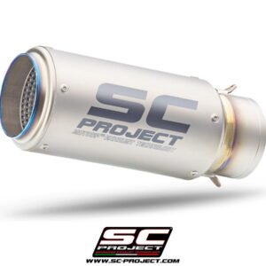 CR-T Muffler, carbon fiber, with titanium link pipe