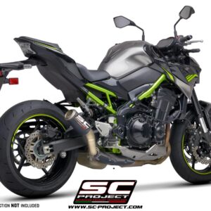 CR-T carbon exhaust, with stoneguard grid (WITHOUT carbon heat protection) - Z900 (2017 - 2019) - Euro 4