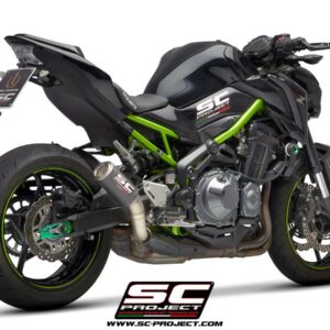 CR-T titanium exhaust, with stoneguard grid - Z900 (2017 - 2019) - Euro 4
