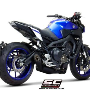 3-1 Stainless steel full exhaust system, with S1 titanium exhaust, matt black - MT-09 (2017 - 2020)