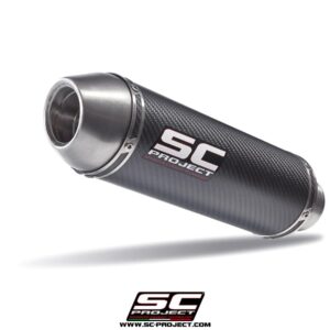 GP-EVO Muffler, carbon fiber, with stainless steel end cap