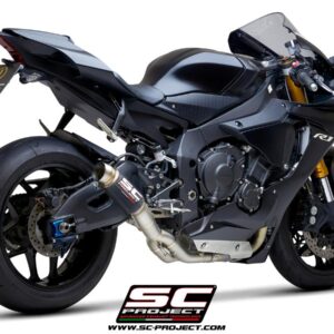 GP70-R carbon exhaust, with de-cat link pipe - YZF R1 (2020 - 2025) - R1M
