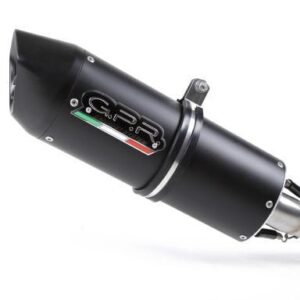 GPR Exhaust System Husqvarna Terra - Strada 650 2013/15 Pair Homologated slip-on exhaust Furore Nero