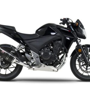 HONDA CB500X 13-16/CBR500R/CB500F 13-15 Race R-77 Stainless Full Exhaust, w/ Carbon Fiber Muffler
