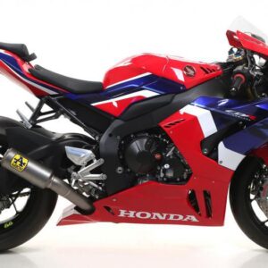 HONDA CBR1000RR 20-21 TITANIUM RACING GP2 SILENCER WITH WELDED LINK PIPE FOR ORIGINAL COLLECTORS