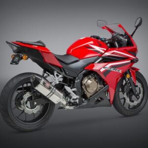 CBR500R 16-18/CB500F 16-18 R-77 Stainless Slip-On Exhaust, w/ Stainless Muffler