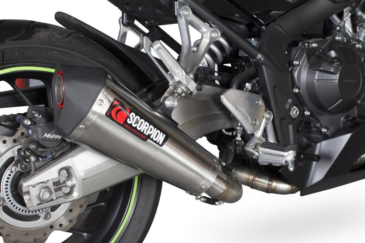 Honda CBR650 F/ CB650 F 2014-2018 Serket Taper Full System Brushed Stainless Steel Sleeve - Bild 3