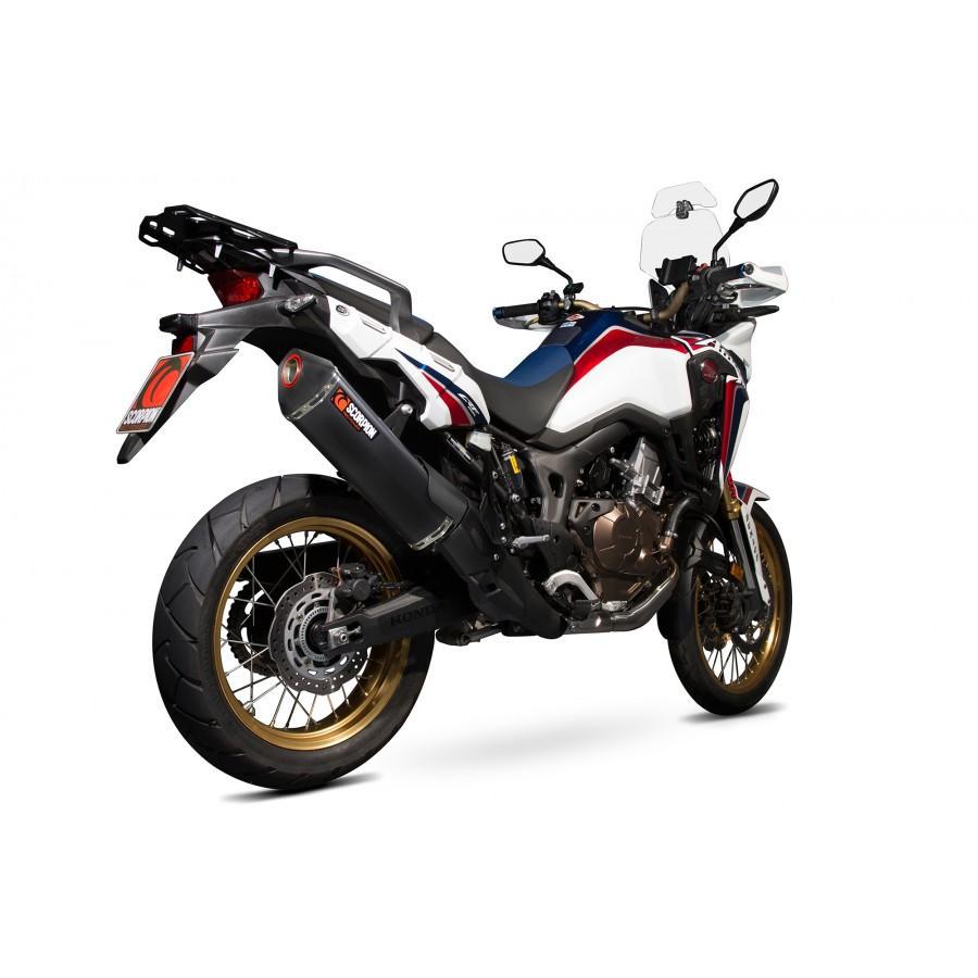 Honda CRF1000 L 2015-2019 Serket Parallel Slip-on Black Ceramic Coated Sleeve