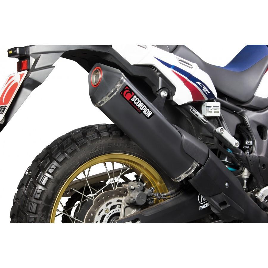 Honda CRF1000 L 2015-2019 Serket Parallel Slip-on Black Ceramic Coated Sleeve - Bild 2