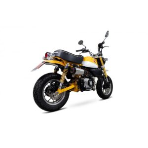 Honda Monkey 2018-2023 Red Power Full System Brushed Stainless Steel Sleeve