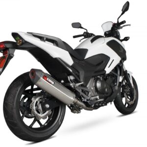 Honda NC700 S / NC700 X 2014-2018 Serket Parallel Slip-on Brushed Stainless Steel Sleeve