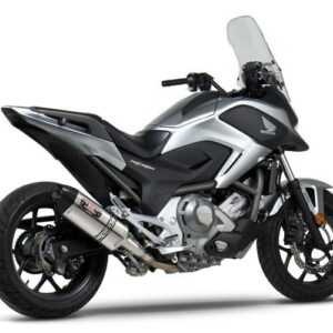 HONDA NC700X 12-15 R-77 Stainless Slip-On Exhaust, w/ Stainless Muffler