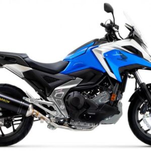 HONDA NC 750X 21 HOMOLOGATED ALUMINUM DARK RACE TECH SILENCER WITH CARBON ENDCAP