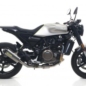 HUSQVARNA VITPILEN 70118/19 HOMOLOGATEDTITANIUM WORKS SILENCER WITH CARBON END CAP AND WELDED LINK PIPE