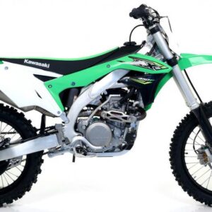KAWASAKI KX 450 F 18 TITANIUM RACE TECH SILENCER WITH CARBON END CAP FOR ORIGINAL AND ARROW COLLECTORS