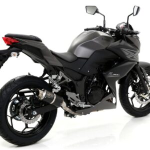 KAWASAKI NINJA 300 15 GP2 STAINLESSSTEEL DARK SILENCER FOR ORIGINAL ANDARROW COLLECTOR