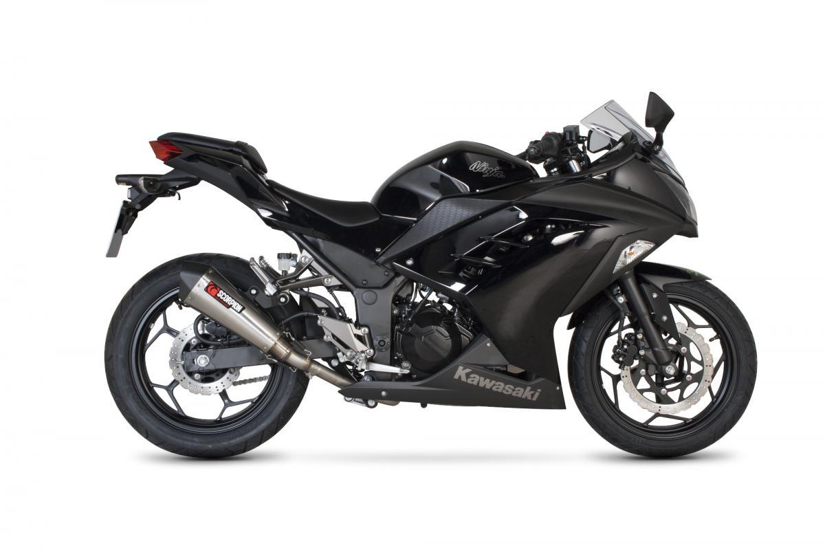 Kawasaki Ninja 300 (2012-17) / Z300 (2015-17) 2012-2017 Serket Taper Slip-on Brushed Stainless Steel Sleeve - Bild 2