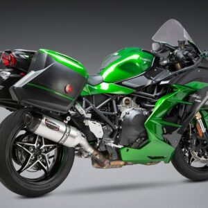 KAWASAKI NINJA H2 SX 18-21 ALPHA Stainless Slip-On Exhaust, w/ Stainless Muffler