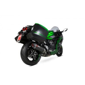 Kawasaki Ninja H2-SX / H2-SX SE 2018-2020 Serket Parallel Slip-on Carbon Fibre Sleeve