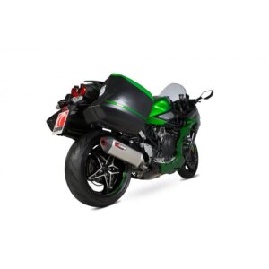 Kawasaki Ninja H2-SX / H2-SX SE 2018-2020 Serket Parallel Slip-on Titanium Sleeve