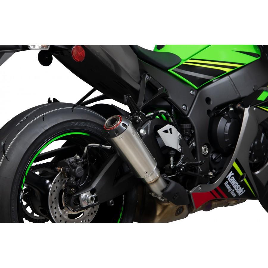 Kawasaki Ninja ZX-10R / ZX-10RR / ZX-10R SE 2016-2020 Red Power Slip-on Brushed Stainless Steel Sleeve - Bild 3