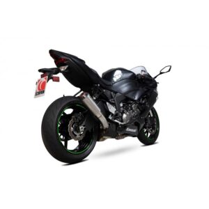 Kawasaki Ninja ZX-6R / Ninja ZX-636 2019-2020 Red Power Slip-on Brushed Stainless Steel Sleeve