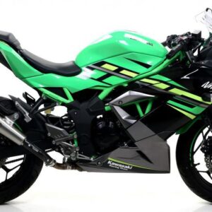 KAWASAKI NINJA 125 2019 HOMOLOGATED PRO-RACE NICHROM SILENCER WITH WELDED LINK PIPE
