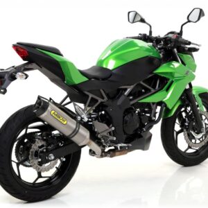 KAWASAKI Z 250SL 15 HOM. TITANIUM THUNDER SILENCER WITH CARBON END CAP FOR ORIGINAL AND ARROW COLLECTORS