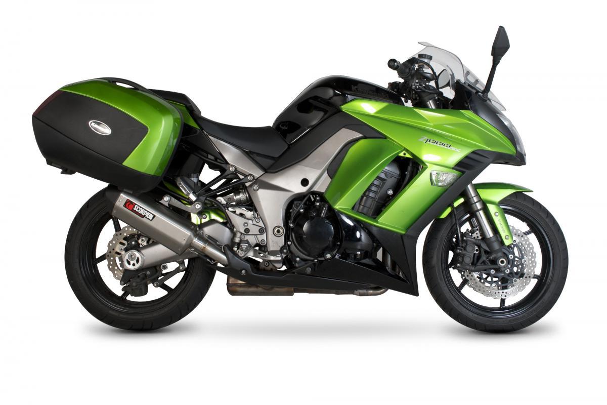 Kawasaki Z1000 2010-2013 Serket Parallel Slip-on (Pair) Brushed Stainless Steel Sleeve - Bild 4