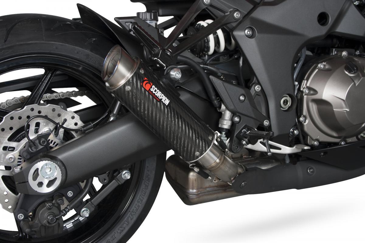 Kawasaki Z1000 2014-2016 RP1-GP Slip-on (Pair) Carbon Fibre Sleeve - Bild 6