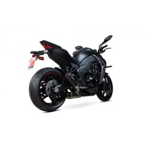 Kawasaki Z1000 2017-2020 Red Power Slip-on (Pair) Black Ceramic Coated Sleeve