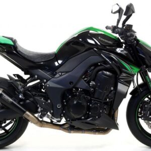 KAWASAKI Z1000 HOMOLOGATED NICHROM DARK PRO RACE RH+LH SILENCERS FOR ORIGINAL AND ARROW COLLECTORS