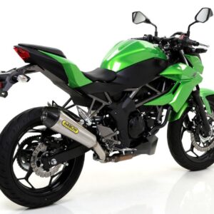 KAWASAKI Z250SL 15 HOM. NICHROM X-KONE SILENCER WITH CARBON END CAP FOR ORIGINAL AND ARROW COLLECTORS