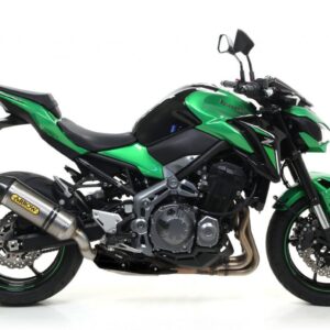 KAWASAKI Z900 HOMOLOGATED ALUMINIUM RACE-TECH SILENCER WITH CARBON END CAP FOR ORIGINAL AND ARROW COLLECTORS