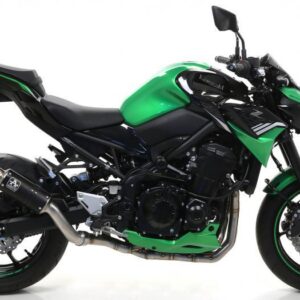 KAWASAKI Z900 20 HOMOL.GP2 ALUMINIUM DARK EXH. WITH WELDED LINKPIPE FOR ORIG.OR ARROW COLLECTORS