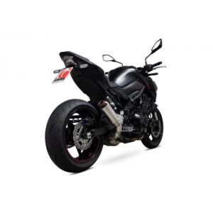 Kawasaki Z900 2020-2023 Red Power Slip-on Brushed Stainless Steel Sleeve. Does not fit US model.