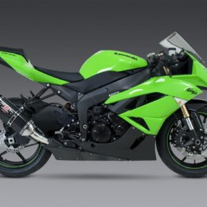 KAWASAKI ZX-6R 09-11 R-77 Stainless Slip-On Exhaust, w/ Carbon Fiber Muffler
