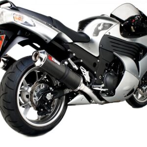 Kawasaki ZZR1400 2008-2011 Factory Oval Slip-on (Pair) Carbon Fibre Sleeve