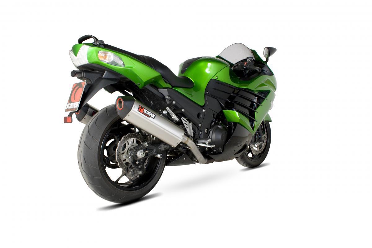 Kawasaki ZZR1400 2012-2020 Serket Parallel Slip-on (Pair) Brushed Stainless Steel Sleeve
