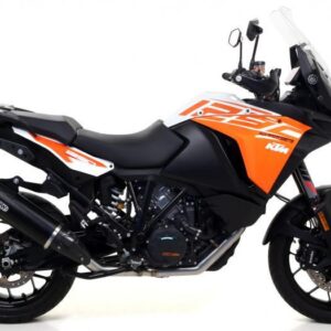 KTM 1190 ADVENTURE R13 HOMOLOGATED ALUMINIUM DARK MAXI RACE-TECH SILENCER WITH CARBON END CAP