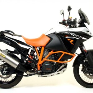 KTM 1190 ADVENTURE R13 HOMOLOGATED TITANIUM MAXI RACE-TECH SILENCER WITH CARBONEND CAP FOR ORIGINAL AND ARROW COLLECTOR