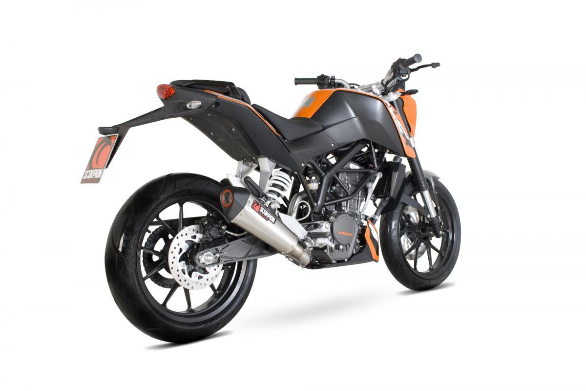 KTM 125 Duke (2011-16) / 200 Duke (2012-16) 2011-2016 Serket Taper Slip-on Brushed Stainless Steel Sleeve