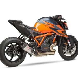 KTM 1290 SUPER DUKE R 20-21 AT2 Titanium Slip-On Exhaust, w/ Titanium Muffler