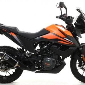 KTM 390 ADVENTURE 20 HOMOLOGATED INDY RACE ALUMINUM DARK SILENCER WITH WELDED LINK PIPE