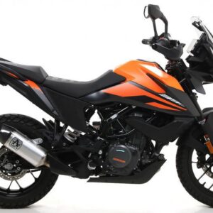 KTM 390 ADVENTURE 20 HOMOLOGATED INDY RACE ALUMINUM SILENCER WITH WELDED LINK PIPE