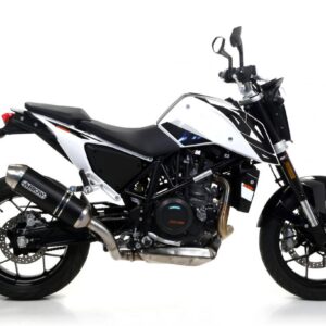 KTM 690 DUKE 16 HOMOL.RACE-TECH ALUMINIUM DARK SILENCER FOR ARROW LINK PIPE OR COLLECTOR