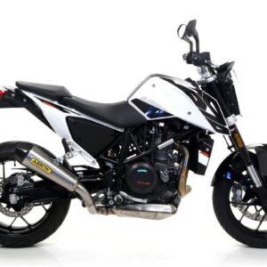KTM 690 DUKE/R 16-18 HOM. X-KONE NICHROM SILENCER CARBON END CAP FOR ARROW LINK PIPE OR COLLECTOR