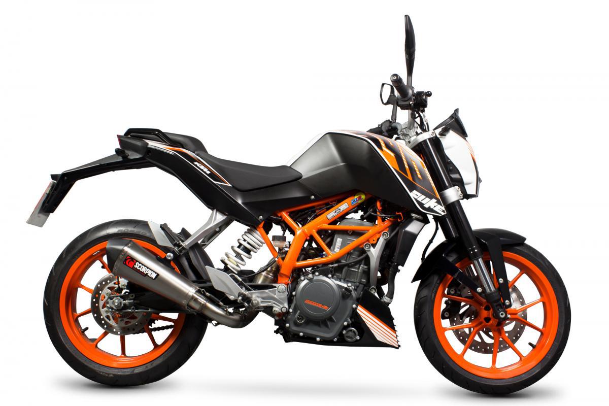 KTM Duke 390 2013-2016 Serket Taper 3/4 System Titanium Sleeve (removes factory catalyst) - Bild 4